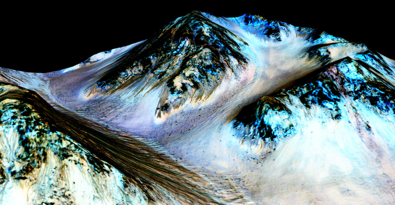 Illustration for article titled 10 Pictures Showing How We Finally Found Water on Mars